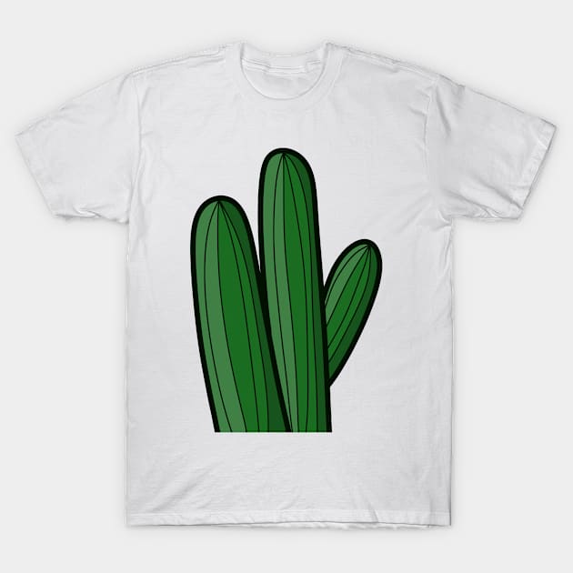 Green Cactus T-Shirt by thelittleforest